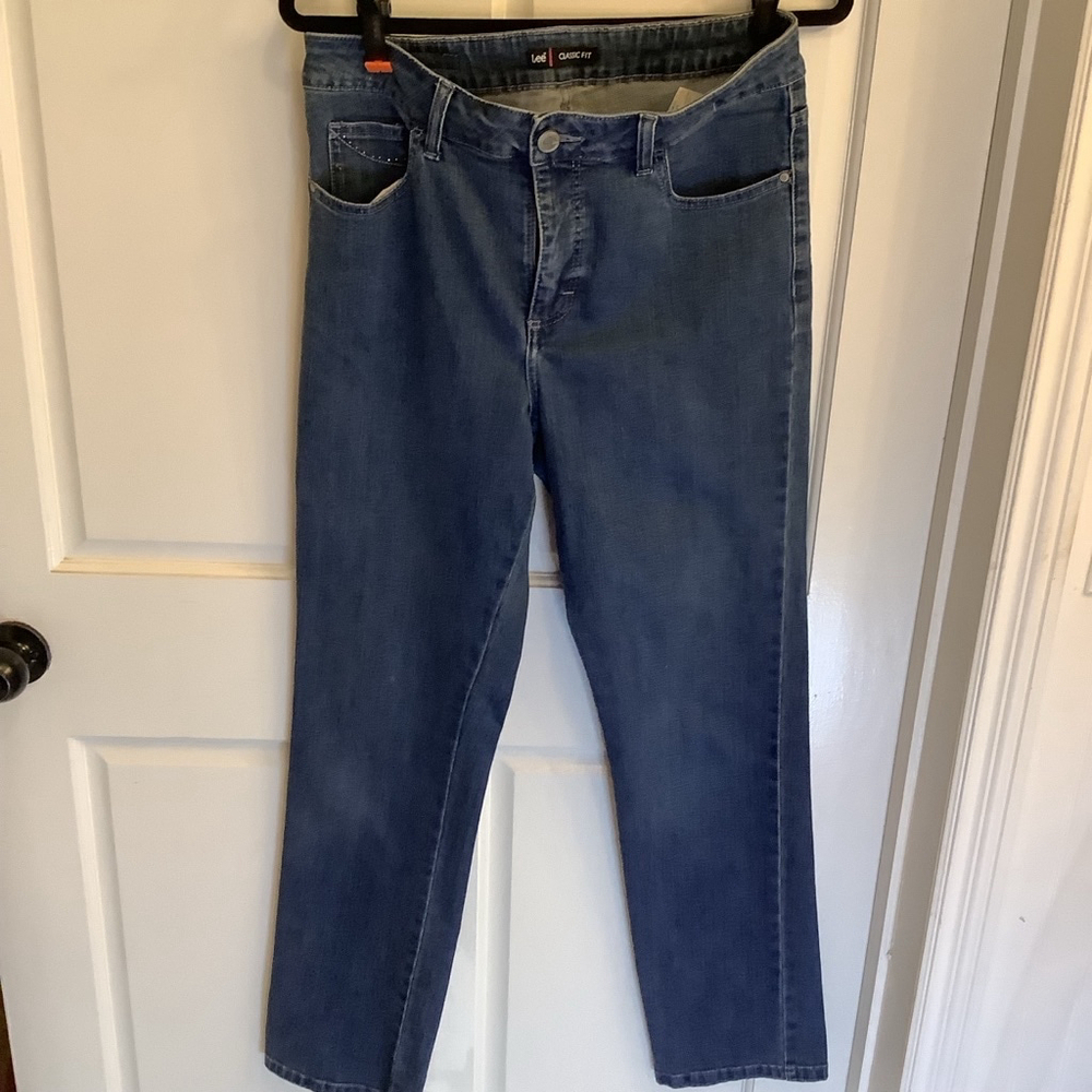 Vintage Women's Lee Jeans, Size 12, Blue